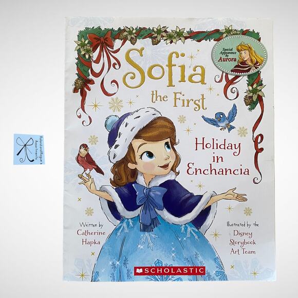 Scholastic Disney Sofia the First Holiday in Enchancia Aurora 2014 Soft Book - Picture 1 of 5